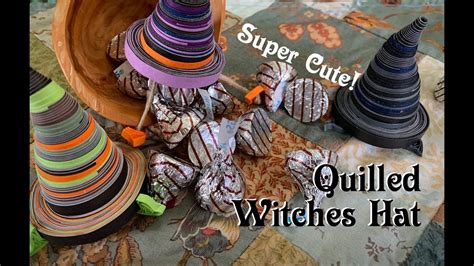 Quilled witch hat